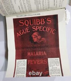 Stunning Rare Unusual Vintage Squibbs Ague Enamel Sign oil painting to reverse