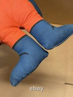 Super RARE Vintage 70s BUD MAN BUDWEISER BEER STUFFED DOLL PLUSH ADVERTISING 15