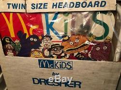 Super Rare Vintage Mcdonald's McKids Twin Headboard 1987 New Old stock