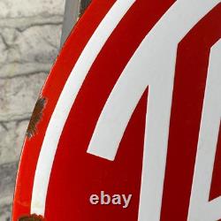 TATRA Enamel Sign ø 16.1 (41cm) Rare Vintage Retro Garage Service Workshop