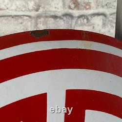 TATRA Enamel Sign ø 16.1 (41cm) Rare Vintage Retro Garage Service Workshop