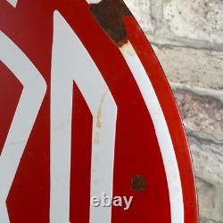 TATRA Enamel Sign ø 16.1 (41cm) Rare Vintage Retro Garage Service Workshop