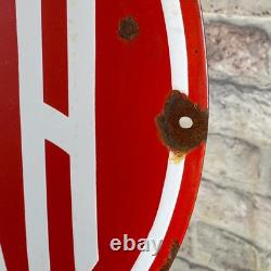 TATRA Enamel Sign ø 16.1 (41cm) Rare Vintage Retro Garage Service Workshop