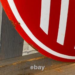 TATRA Enamel Sign ø 16.1 (41cm) Rare Vintage Retro Garage Service Workshop