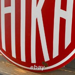 TATRA Enamel Sign ø 16.1 (41cm) Rare Vintage Retro Garage Service Workshop