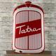 TATRA Enamel Sign 23.6x15 (60x38cm) Rare Vintage Garage Showroom Porcelain Sign