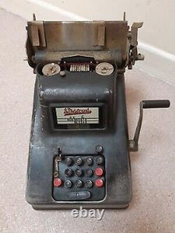 THE SUNDSTRAND Adding Machine Vtg RARE antique till shop store display prop old