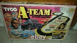 TYCO A-TEAM Action Racing 1983 SLOT CAR TRACK VINTAGE WORKING RARE