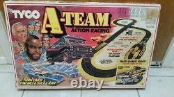 TYCO A-TEAM Action Racing 1983 SLOT CAR TRACK VINTAGE WORKING RARE