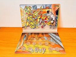 Teenage Mutant Hero Turtles Medal Collection Vintage 1990 & Cut Out Advert Rare
