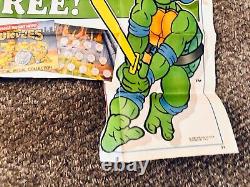 Teenage Mutant Hero Turtles Medal Collection Vintage 1990 & Cut Out Advert Rare