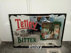 Tetley Bitter Mirror Rare Vintage Collectable