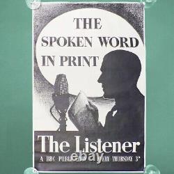 The Listener Vintage Advertising Poster Original Framed BBC Magazine Publication