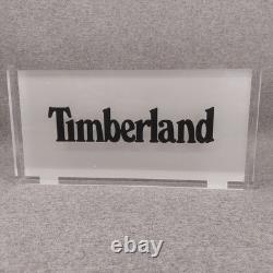 Timberland Shop Advertising Sign Acrylic Ex Display Piece Rare Vintage Boots