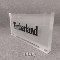Timberland Shop Advertising Sign Acrylic Ex Display Piece Rare Vintage Boots