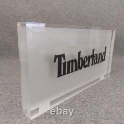 Timberland Shop Advertising Sign Acrylic Ex Display Piece Rare Vintage Boots