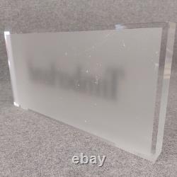 Timberland Shop Advertising Sign Acrylic Ex Display Piece Rare Vintage Boots