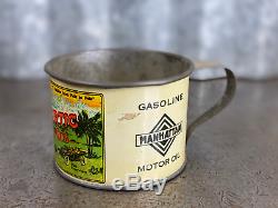 Trop-Artic Auto Oil Cup Tin Can Manhattan Co. Automobile Vintage NOS RARE