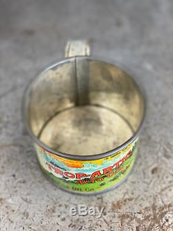 Trop-Artic Auto Oil Cup Tin Can Manhattan Co. Automobile Vintage NOS RARE