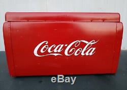 ULTRA-RARE VINTAGE ORIGINAL COCA-COLA BOX COOLER withDrain Plug & Tray VERY NICE