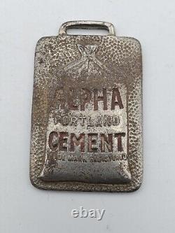 USE ALPHA PORTLAND CEMENT Watch FOB Whitehead Hoag AS IS Advert Vtg Antique RARE