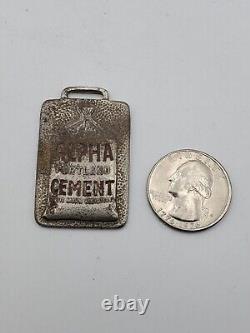 USE ALPHA PORTLAND CEMENT Watch FOB Whitehead Hoag AS IS Advert Vtg Antique RARE