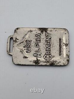 USE ALPHA PORTLAND CEMENT Watch FOB Whitehead Hoag AS IS Advert Vtg Antique RARE