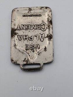 USE ALPHA PORTLAND CEMENT Watch FOB Whitehead Hoag AS IS Advert Vtg Antique RARE