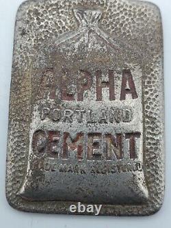 USE ALPHA PORTLAND CEMENT Watch FOB Whitehead Hoag AS IS Advert Vtg Antique RARE