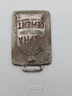 USE ALPHA PORTLAND CEMENT Watch FOB Whitehead Hoag AS IS Advert Vtg Antique RARE