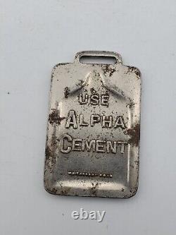 USE ALPHA PORTLAND CEMENT Watch FOB Whitehead Hoag AS IS Advert Vtg Antique RARE