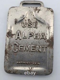 USE ALPHA PORTLAND CEMENT Watch FOB Whitehead Hoag AS IS Advert Vtg Antique RARE