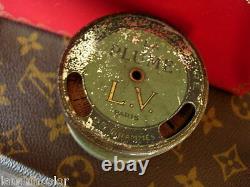 Ultra RARE Vintage LOUIS VUITTON Litho Factory Thread Spool Trinket Dish LV