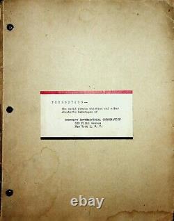 Ultra Rare 1949 Schenley Whisky & Gin Vintage Advertising Sales Folder unique