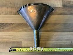 Ultra Rare Vintage Veteran Lucas Copper Funnel Edwardian Brass Car Era 1903