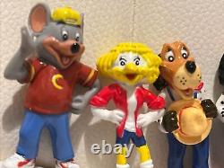 VERY RARE 2003 PVC VTG Figures Chuck E Cheese Showbiz Pizza Munch & More