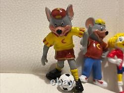 VERY RARE 2003 PVC VTG Figures Chuck E Cheese Showbiz Pizza Munch & More