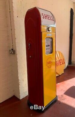 VERY RARE VINTAGE NATIONAL A38 SHELL PETROL PUMP 1940's