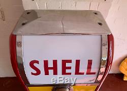 VERY RARE VINTAGE NATIONAL A38 SHELL PETROL PUMP 1940's