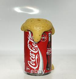 VERY RARE Vintage Coca-Cola Overflowing foam Tin Can Collectable item