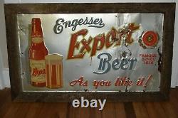 VERY RARE Vintage ENGESSER Export BEER ST PETER MN Advertising Tin Metal SIGN