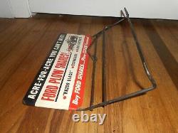 VERY RARE Vintage FORD PLOW SHARES FURROW 8N FARM TRACTOR Advertising RACK SIGN