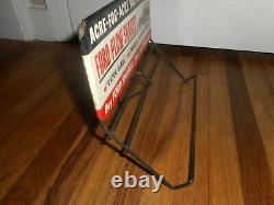 VERY RARE Vintage FORD PLOW SHARES FURROW 8N FARM TRACTOR Advertising RACK SIGN