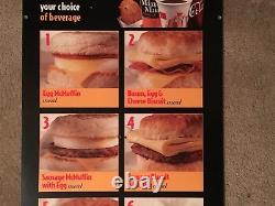 VERY RARE! Vintage, Original MCDONALDS Food, Drive Thru Sign 80s 90s