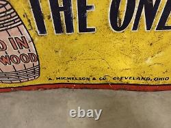 VERY RARE Vintage REAL ENGLISH Ginger BEER Sign 27 1/2 x 20 GAS OIL SODA COLA