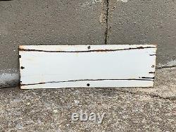 VINTAGE 1912 (LICENSED MILK DEALER NO. 73) PORCELAIN DEALER SIGN, (RARE) 15x 5