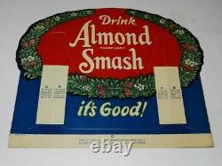 VINTAGE 1940's DRINK ALMOND SMASH SODA STORE DISPLAY- RARE- VINTAGE DRIVE-IN