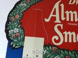 VINTAGE 1940's DRINK ALMOND SMASH SODA STORE DISPLAY- RARE- VINTAGE DRIVE-IN