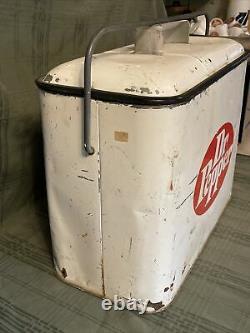 VINTAGE 1950s-60s DR PEPPER COOLER RARE! Soda Airline Cooler