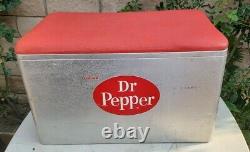 VINTAGE 1950s DR PEPPER COOLER RARE Progress Refrigerator Cronstroms Rare
